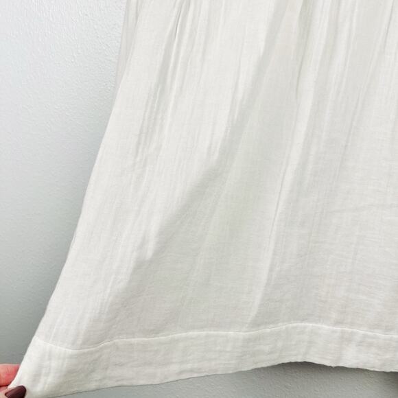 Anthropologie XS Whit Two Bette Flutter-Sleeve Embroidered Tassel Mini Dress - Picture 5 of 8